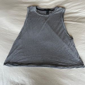 Forever 21 Black and white Stripped Tank